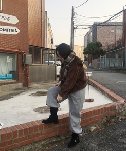 ミンクファージャケット BROWN