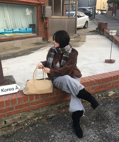 ミンクファージャケット BROWN