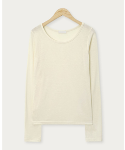 【起毛】ラウンドスリム長袖Tシャツ(22color)