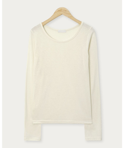 【起毛】ラウンドスリム長袖Tシャツ(22color)