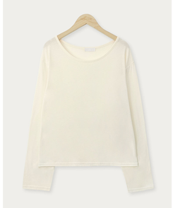 【起毛】ラウンドスリム長袖Tシャツ(22color)