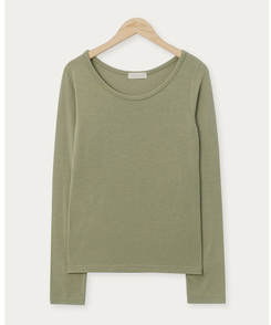 【起毛】ラウンドスリム長袖Tシャツ(22color)