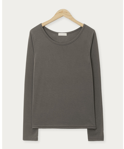 【起毛】ラウンドスリム長袖Tシャツ(22color)