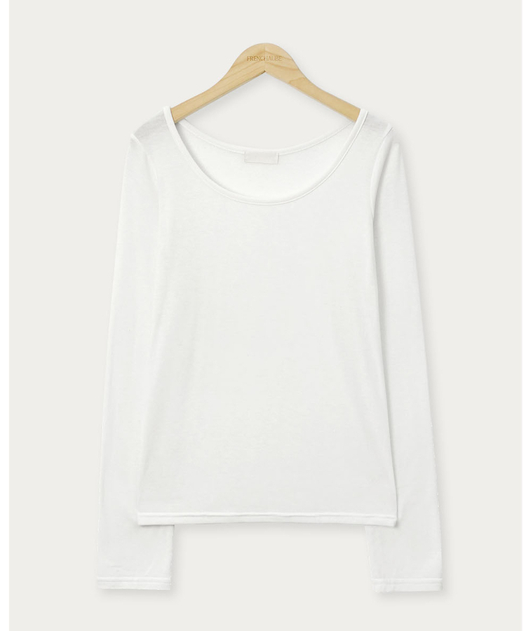 【起毛】ラウンドスリム長袖Tシャツ(22color)