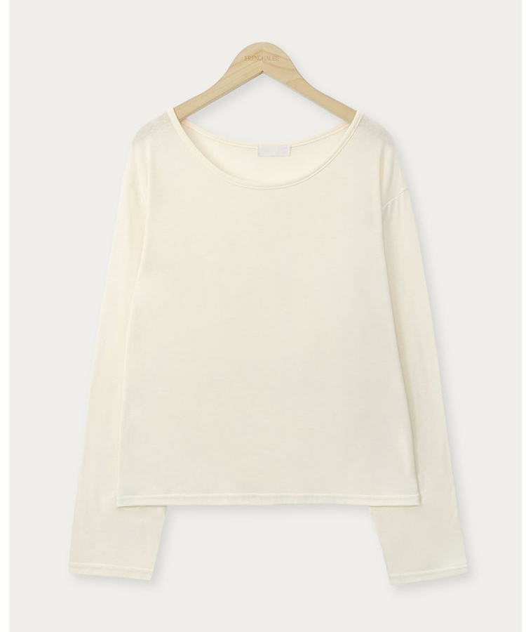 【起毛】ラウンドスリム長袖Tシャツ(22color)