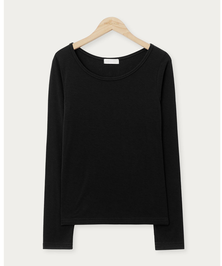 【起毛】ラウンドスリム長袖Tシャツ(22color)