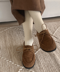 ハニースエードローファー BROWN