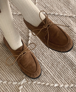 ハニースエードローファー BROWN