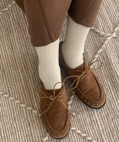 ハニースエードローファー BROWN