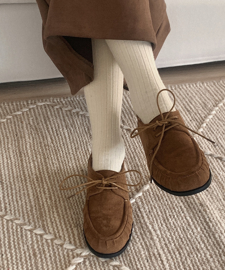 ハニースエードローファー BROWN