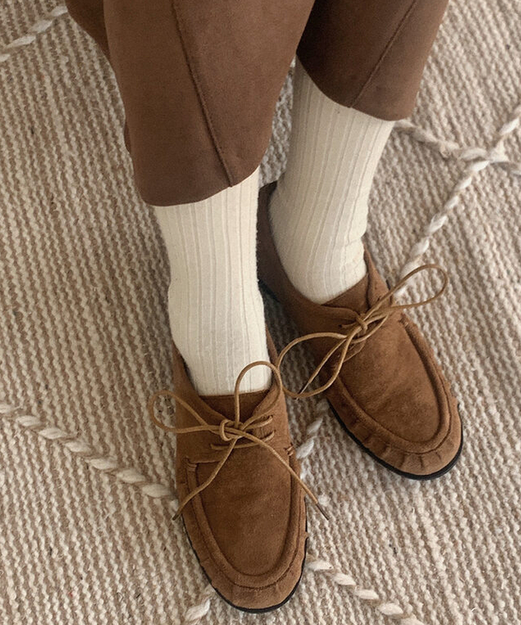 ハニースエードローファー BROWN