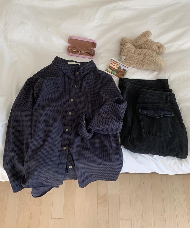 デイリーベーシックチェックシャツ