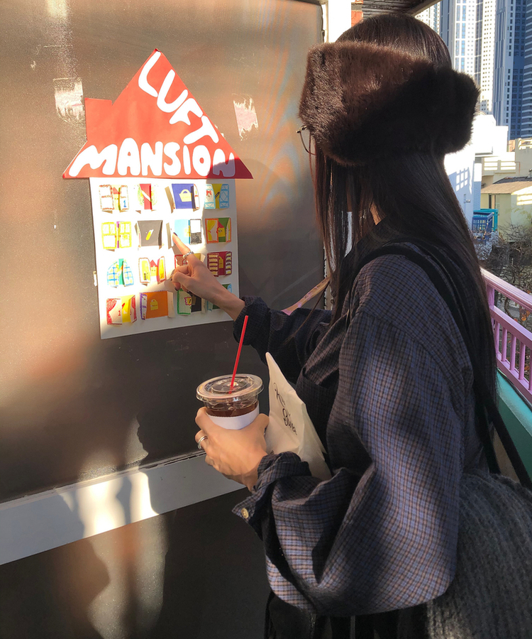 デイリーベーシックチェックシャツ NAVY