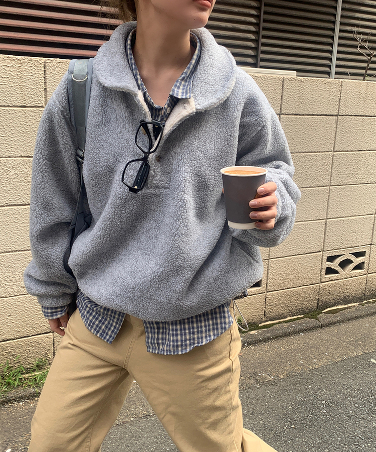 ウインターデイリーフリース GRAY