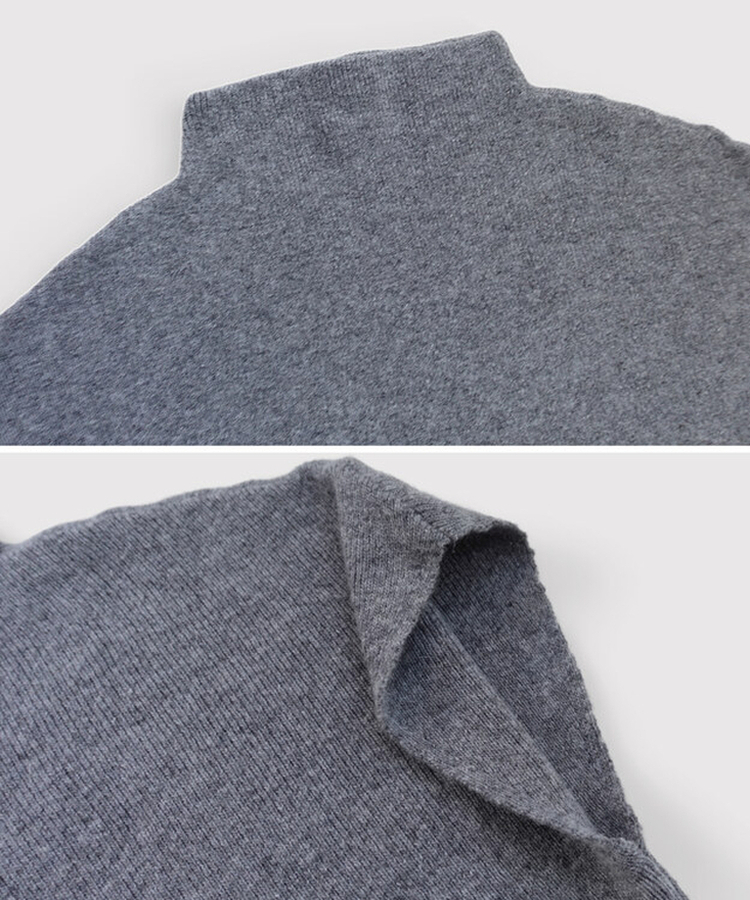 ハイネックハーフニット(5color)