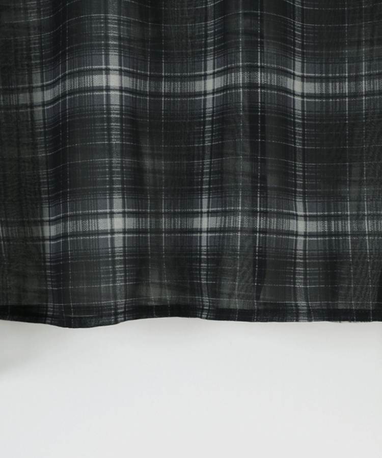 フレアチェックシフォンスカート