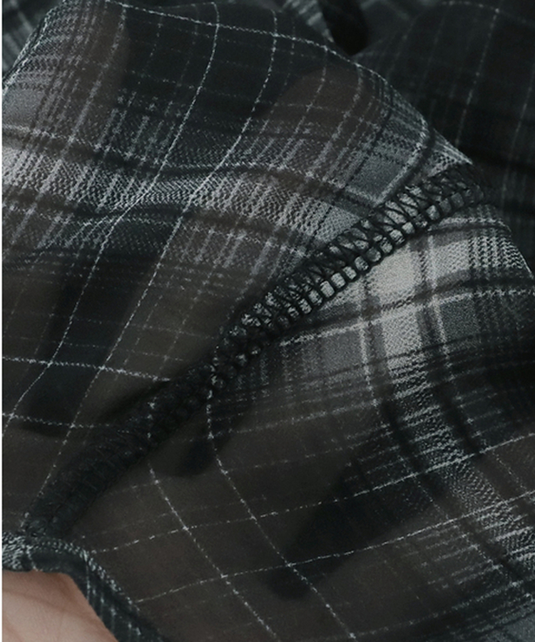 フレアチェックシフォンスカート