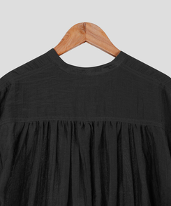 シースルーシャーリングブラウス