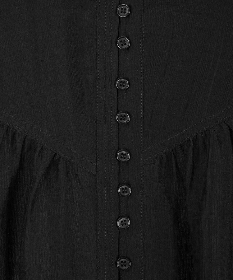 シースルーシャーリングブラウス