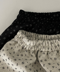 バルーンフレアフラワードットミディスカート