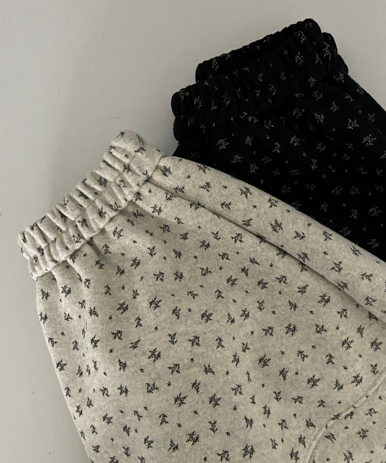 バルーンフレアフラワードットミディスカート