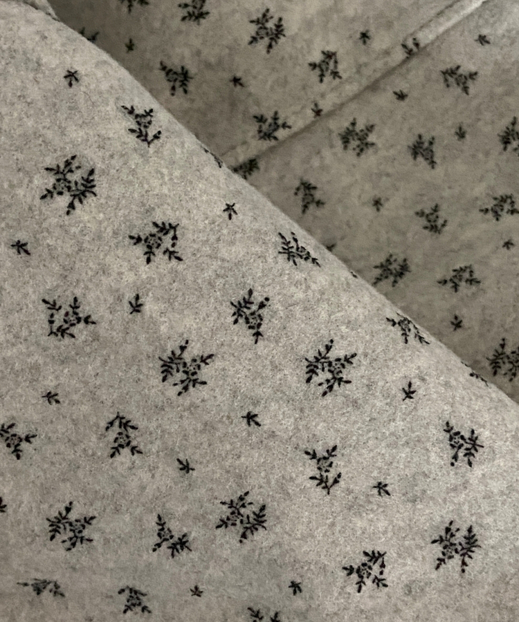 バルーンフレアフラワードットミディスカート