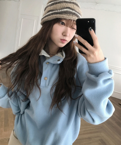 ハイネックスナップボタンピンフリーストレーナー SKY BLUE