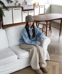 ハイネックスナップボタンピンフリーストレーナー SKY BLUE