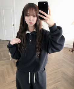 ハイネックスナップボタンピンフリーストレーナー CHARCOAL