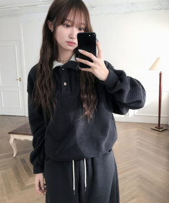 ハイネックスナップボタンピンフリーストレーナー CHARCOAL