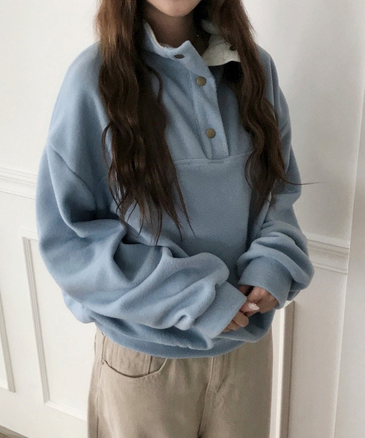 ハイネックスナップボタンピンフリーストレーナー SKY BLUE