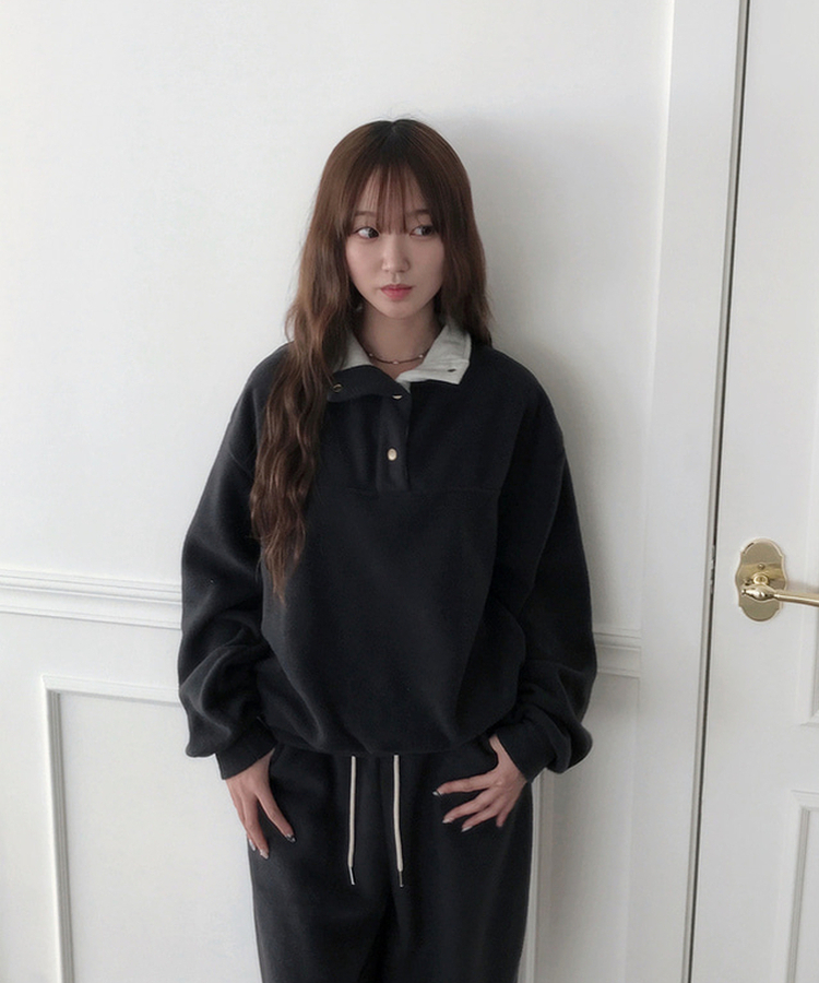 ハイネックスナップボタンピンフリーストレーナー CHARCOAL