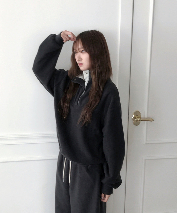 ハイネックスナップボタンピンフリーストレーナー CHARCOAL