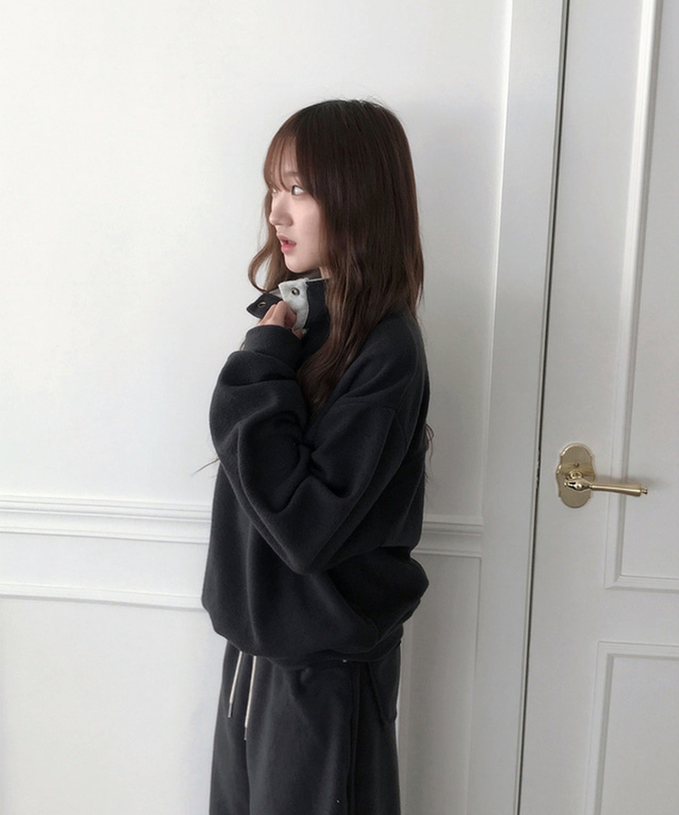 ハイネックスナップボタンピンフリーストレーナー CHARCOAL