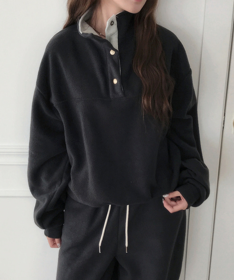 ハイネックスナップボタンピンフリーストレーナー CHARCOAL