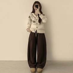 マシュマロノルディックニットカーディガン BEIGE