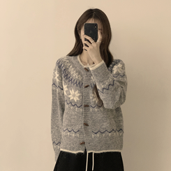 マシュマロノルディックニットカーディガン GREY