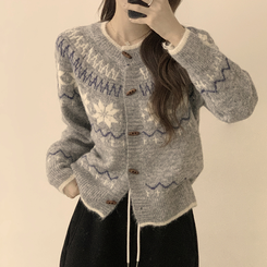 マシュマロノルディックニットカーディガン GREY