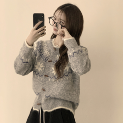 マシュマロノルディックニットカーディガン GREY