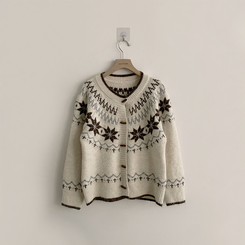 マシュマロノルディックニットカーディガン