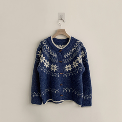 マシュマロノルディックニットカーディガン