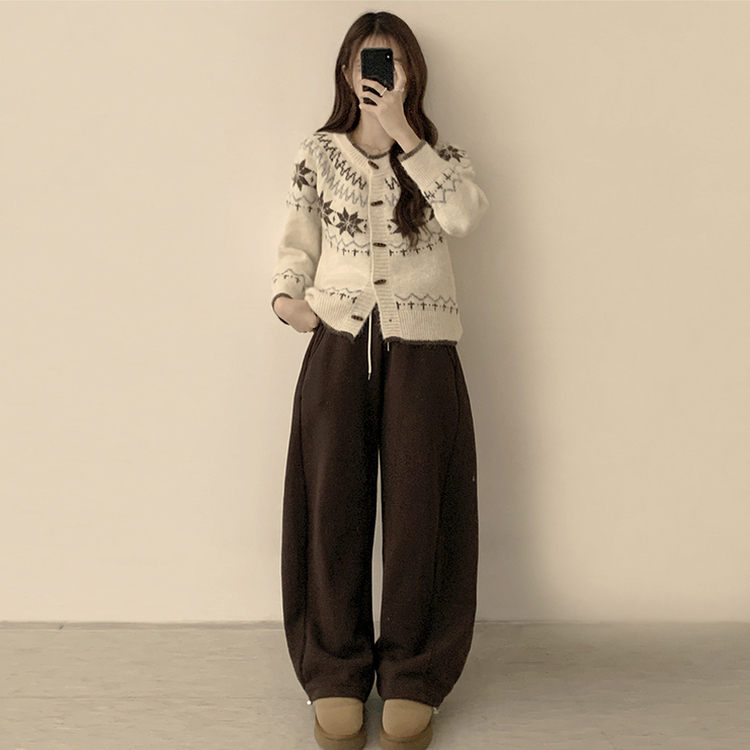 マシュマロノルディックニットカーディガン BEIGE