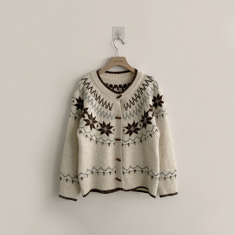 マシュマロノルディックニットカーディガン