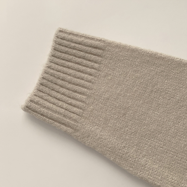 웨이브 라운드 오버핏 겨울 긴팔 니트