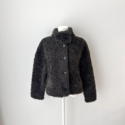 ボアハイネックハーフコートジャケット