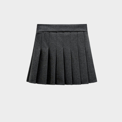 プリーツAラインミニスカート