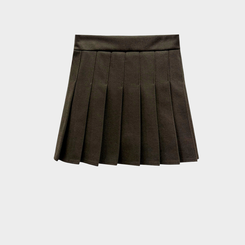 プリーツAラインミニスカート
