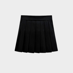 プリーツAラインミニスカート