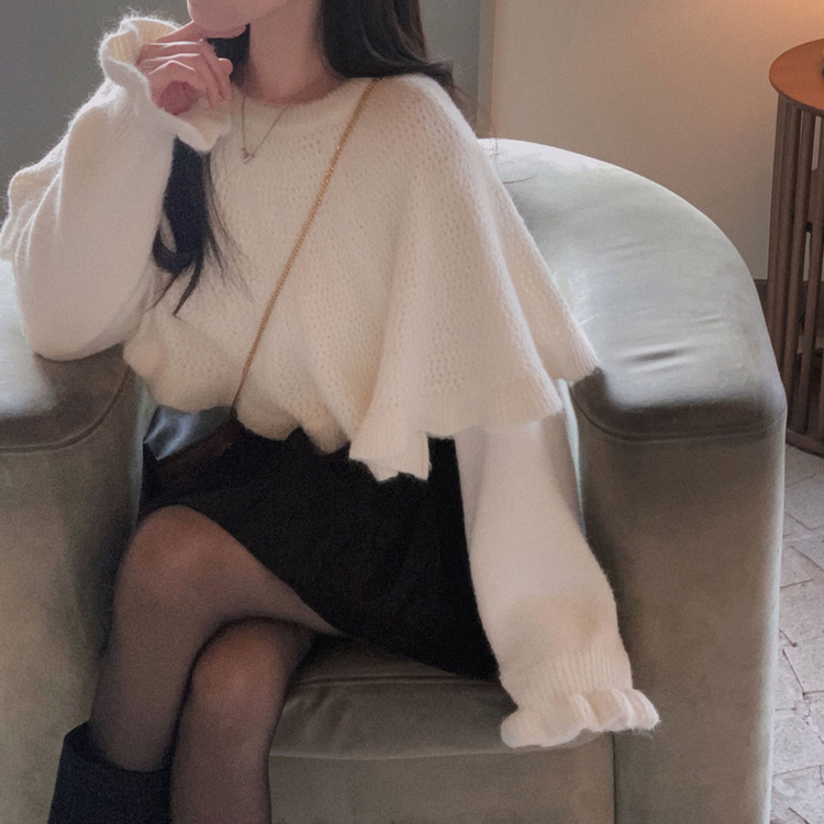 プリーツAラインミニスカート BLACK