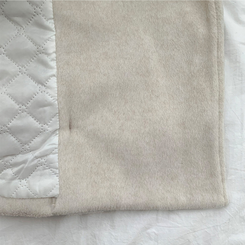 ダブルボタンキルティングショートコート